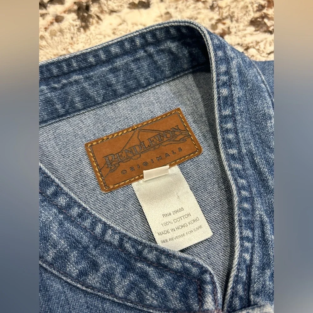 Vintage 90’s Pendleton Denim Maxi Dress - Picture 3 of 14